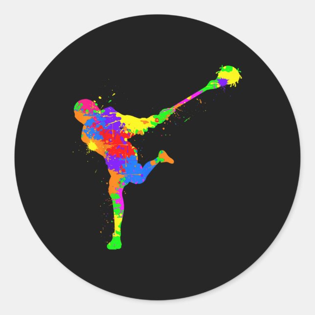Adesivo Jogadores de Lacrosse Meninos Jovens (Frente)
