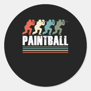 Adesivo Jogadores De Paintball Vintage Retro-Paintball Mar