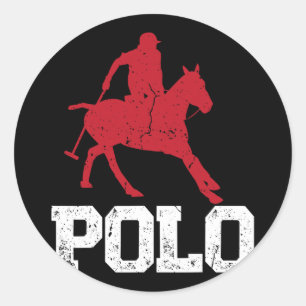 Adesivo Jogadores de Polo Cavalo Ancorado Equestre