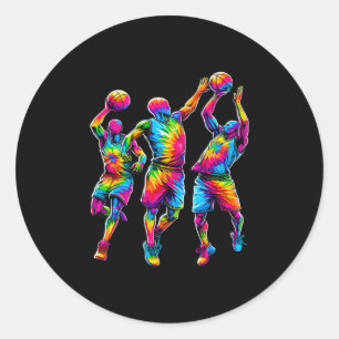 Adesivo Jogadores de Sketll Tie Dye Coloridos 