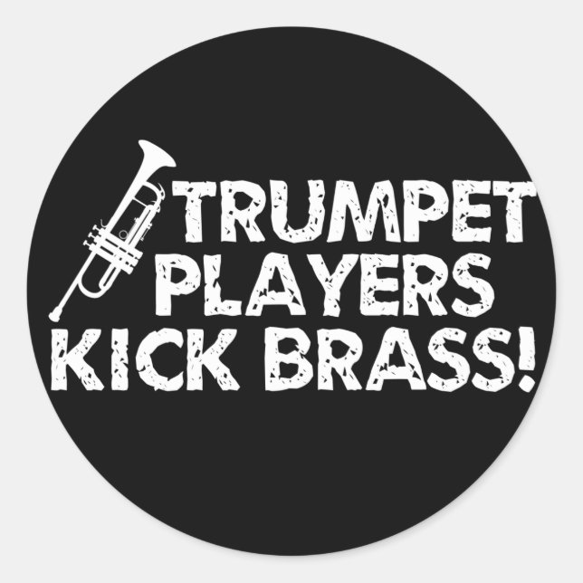 Adesivo Jogadores De Trompete Kick Brass! (Frente)