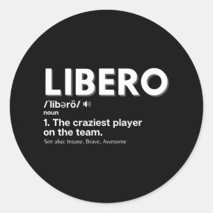 Adesivo Jogadores De Voleibol Engraçado Libero