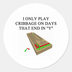 Adesivo jogadores do cribbage