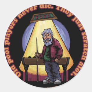 Adesivo Jogadores idosos da piscina