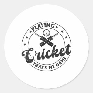Adesivo Jogando Críquete Esse é o Meu Jogo - Críquete Críq