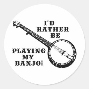 Adesivo Jogando meu banjo