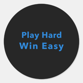 Adesivo Jogar Duro com facilidade