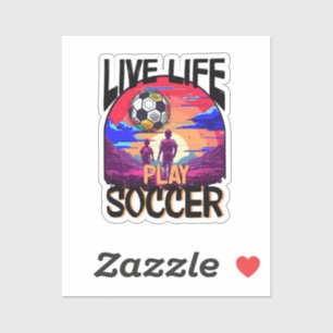 Adesivo Jogar Futebol ao Vivo, Jovens Sunset