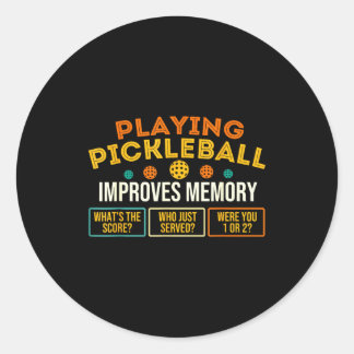 Adesivo Jogar pickleball melhora a memória - pickleballers