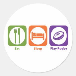 Adesivo Jogar Rugby no Sleep