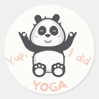 Adesivo Jogar yoga como um panda
