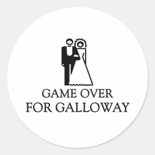 Adesivo Jogo Acabado Para Galloway (Frente)