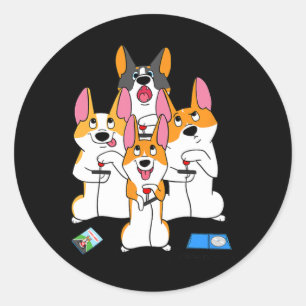 Adesivo Jogo Corgi Jogo Gráfico Jogo Jogador Memória