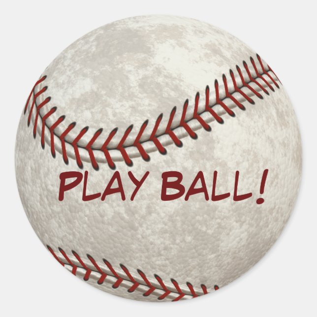 Adesivo Jogo de bola do "bola do basebol jogo!" Após-tempo (Frente)