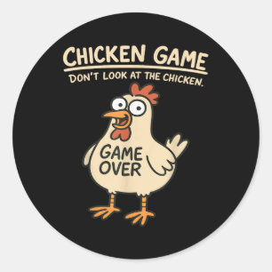 Adesivo Jogo De Frango Não Olhe Para A Garota Engraçada De