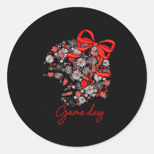 Adesivo Jogo de Futebol Floral Dia das Garotas da Equipe S