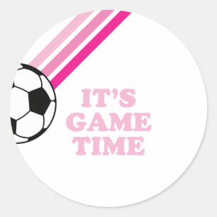 Adesivo Jogo de Futebol Listras Rosa Aniversário