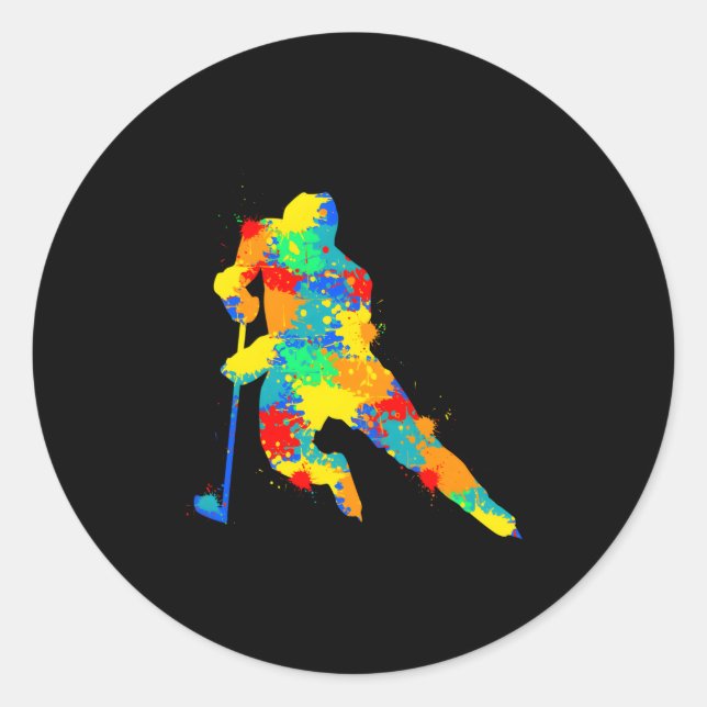 Adesivo Jogo de Hóquei em Gelo (Frente)