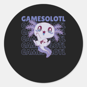 Adesivo Jogo De Palavra Engraçado Axolotl Para Gamers