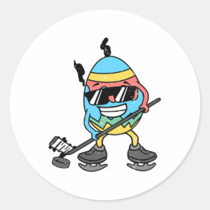 Adesivo Jogo de Páscoa, Jogo de Hóquei em Gelo