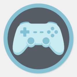 Adesivo Jogo de Vídeo Azul | Festa de Gamer | Controle de 