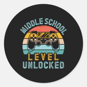 Adesivo Jogo De Vídeo Desbloqueado Em Nível Escolar De Vol