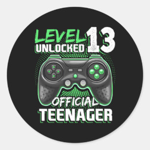Adesivo Jogo de vídeo oficial do adolescente 13t desbloque