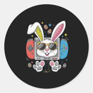 Adesivo Jogo de Vídeo Ovos Coelhinhos Figurino Páscoa Dia 