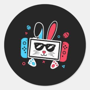 Adesivo Jogo de Vídeo Ovos Coelhinhos Figurino Páscoa Dia 