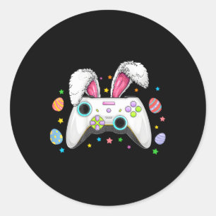 Adesivo Jogo de Vídeo Ovos Coelhinhos Páscoa Boinas