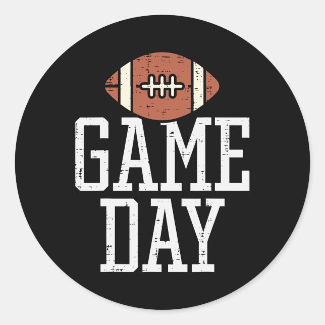Adesivo Jogo Dia do Jogador de Futebol Americano Treinador (Frente)
