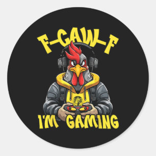 Adesivo Jogo do Galo F-caw-f Galo Divertido Eu Sou