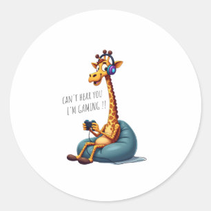 Adesivo Jogo Engraçado Gamer Giraffe Jogos Para Jogo De Ho