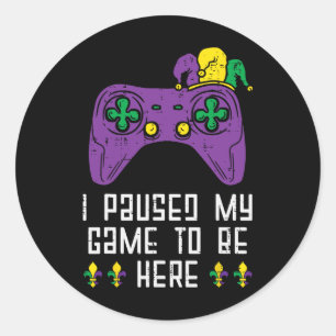 Adesivo Jogo Mardi Gras Vídeo Gamer Boys em Pausa