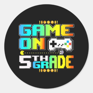 Adesivo Jogo No Jogo Da Grau 5 Gaming De Vídeo De Volta À