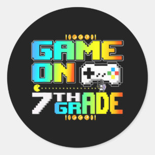 Adesivo Jogo No Jogo Da Grau 7 Gaming De Vídeo De Volta À