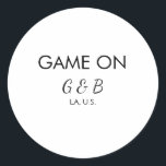 Adesivo Jogo para adicionar nome do casal localidade da fe<br><div class="desc">design</div>