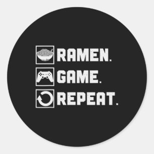 Adesivo Jogo Repetir Videos games do Noodle Gamer 1