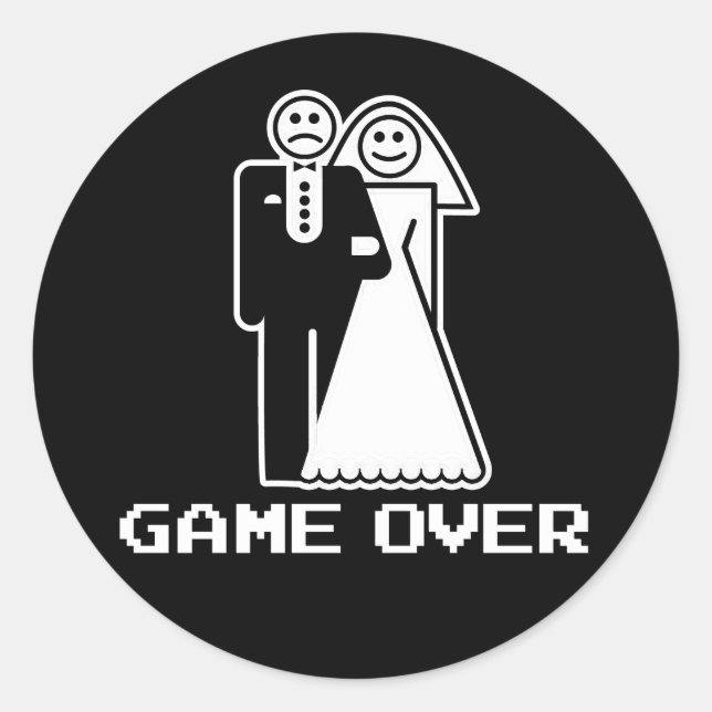 Adesivo Jogo Sobre Casamento Jogo Sobre Camiseta engraçada (Frente)