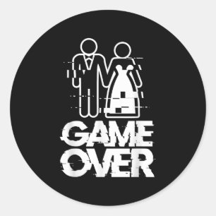 Adesivo Jogo Sobre O Casamento Engraçado Da Noiva Da Noite