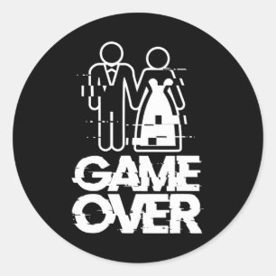 Adesivo Jogo Sobre O Casamento Engraçado Da Noiva Da Noite