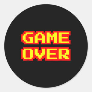 Adesivo Jogo sobre Vintage - Videos games de Arcade Retroa