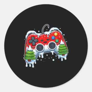 Adesivo Jogo Vídeo Jogos de Natal Jogadores Xmas Homens Ra