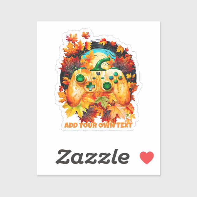 Adesivo Jogos de Dia das Bruxas, Controladora de Abóbora,  (Folha)