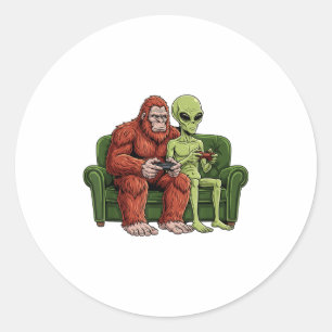 Adesivo Jogos de Vídeo Alienígena Pé Grande Jogos Sasquatc