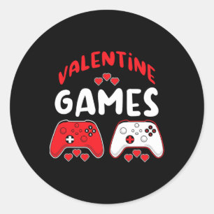 Adesivo Jogos de vídeo de valentine Piadas de dia dos namo