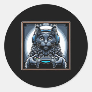 Adesivo Jogos de vídeo Nebelung Cat