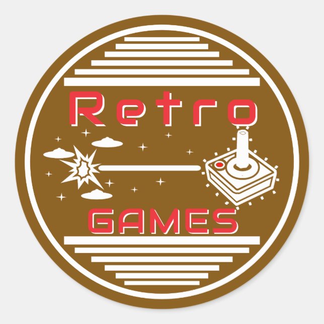 Adesivo Jogos Retrô (Frente)