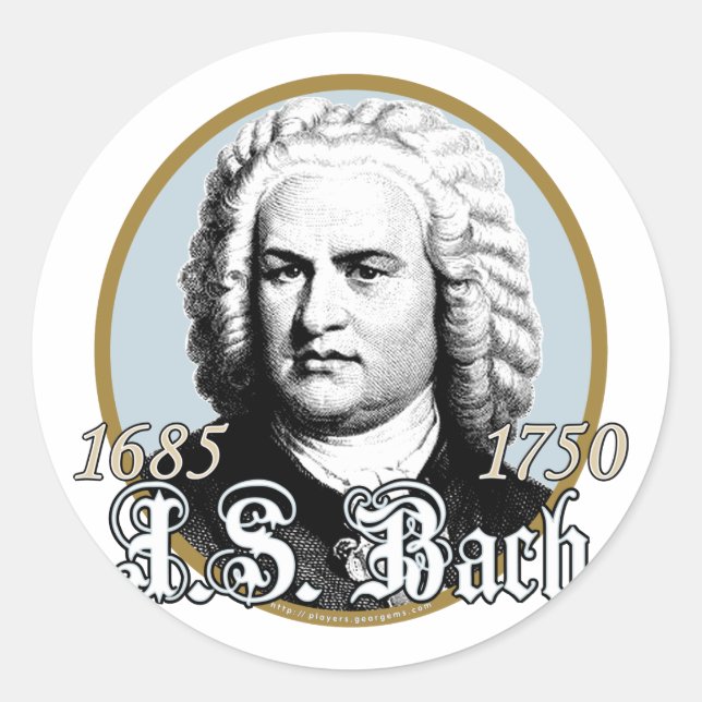 Adesivo Johann Sebastian Bach (Frente)