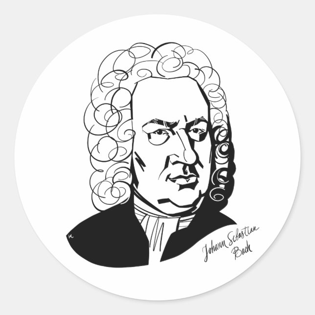 Adesivo Johann Sebastian Bach (Frente)